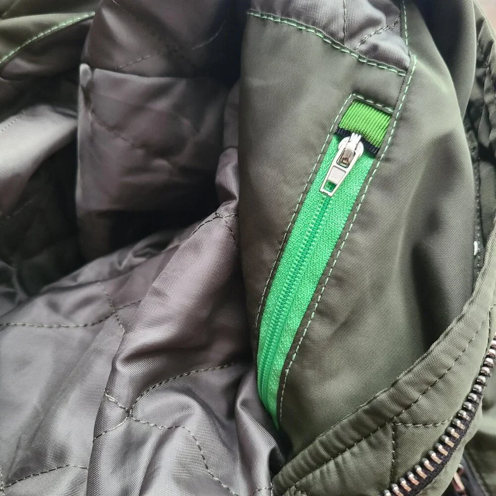 Tarore Junior's Girl Hooded Jacket Parka Coat Pockets Olive Green Size 152/12A